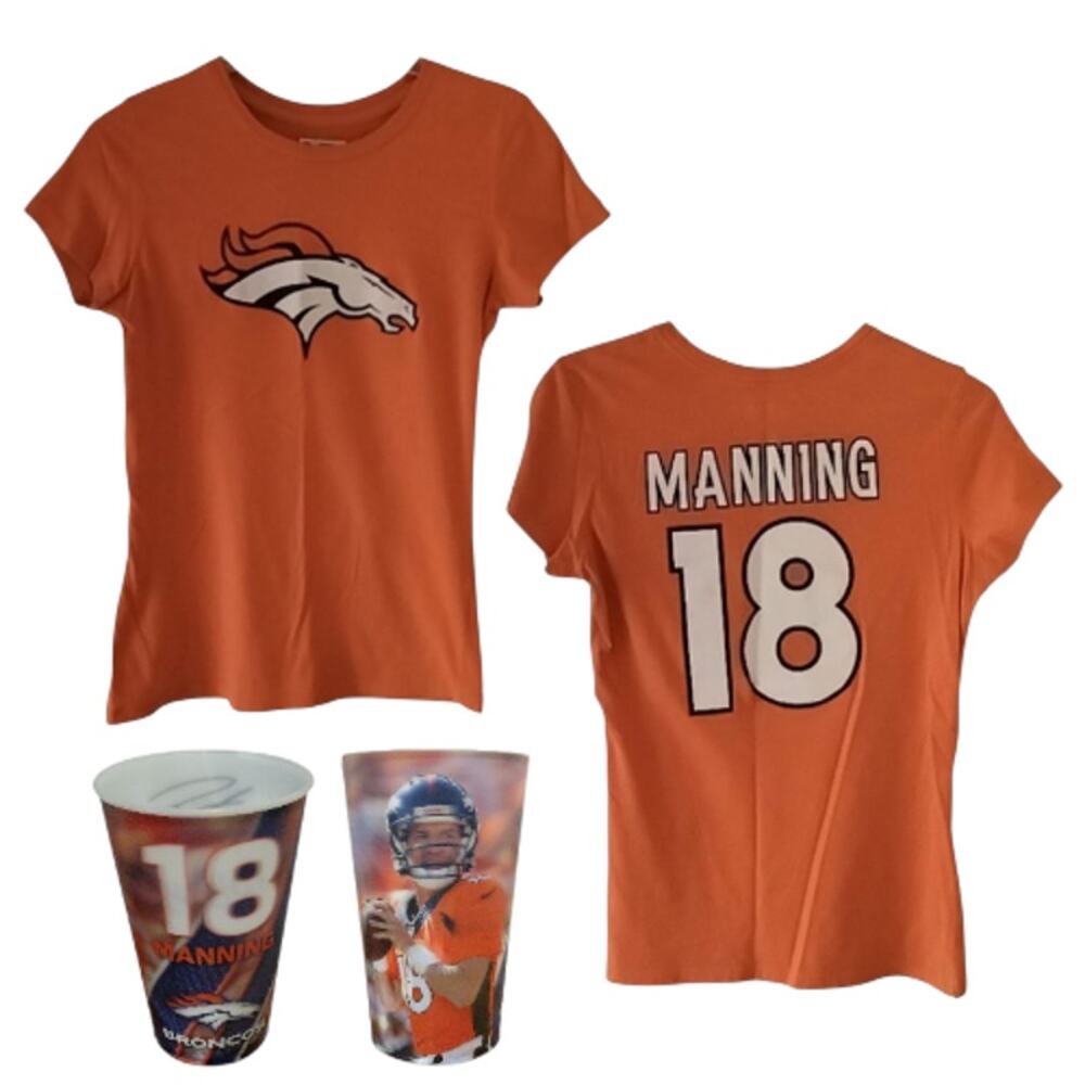 Denver Broncos MANNING T-shirt & NFL Cup